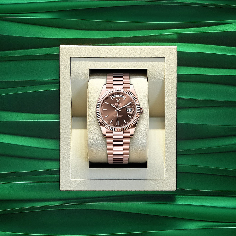 Day-Date 40, 18k Everose Gold, 40mm, Ref# 228235-0053