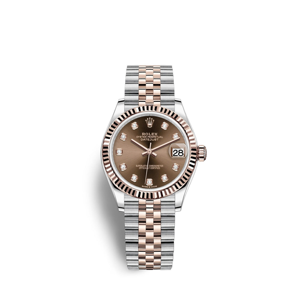 Datejust 31, Oystersteel and 18k Everose Gold, Ref#278271-0028