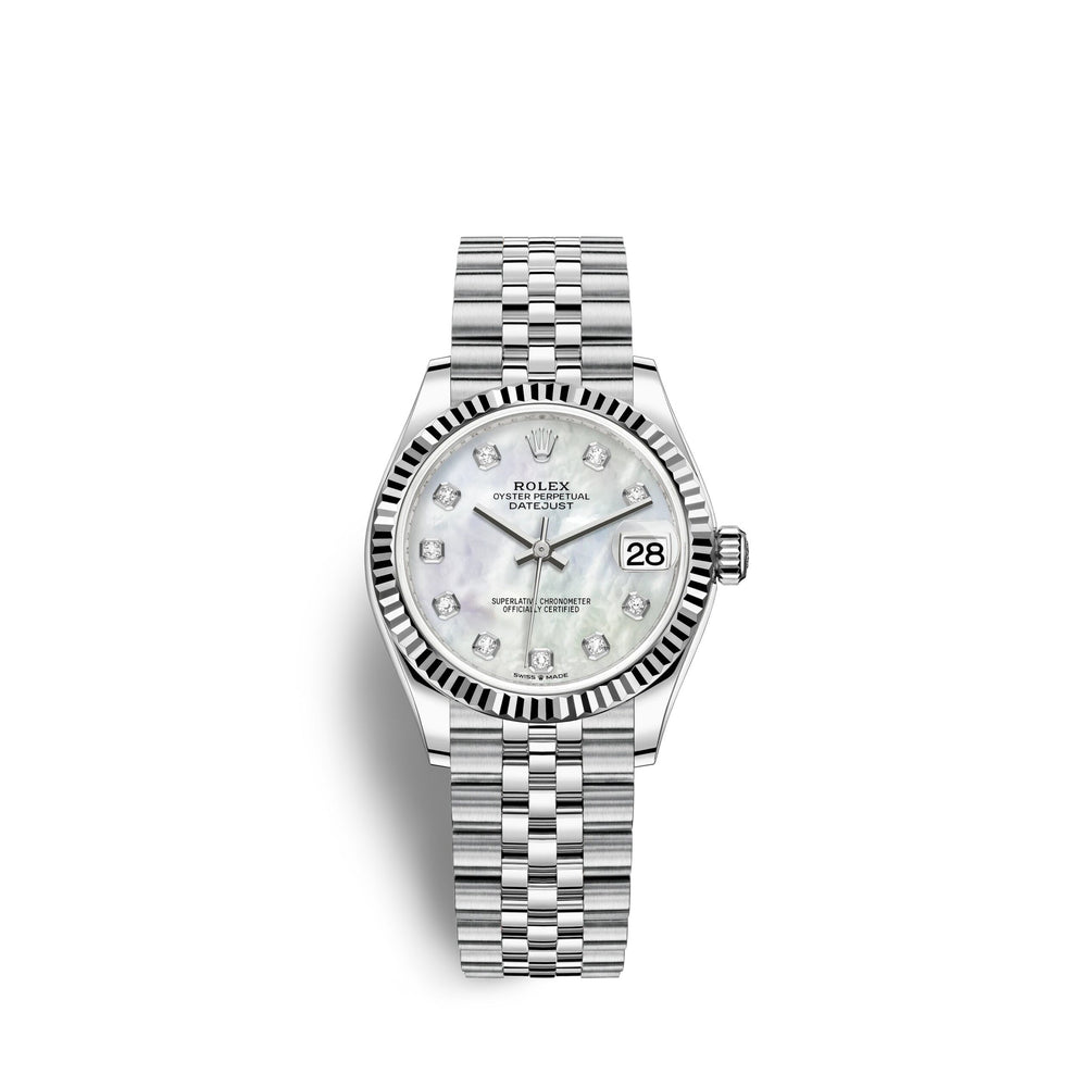 Datejust 31, Oystersteel and 18k White Gold, Ref# 278274-0006