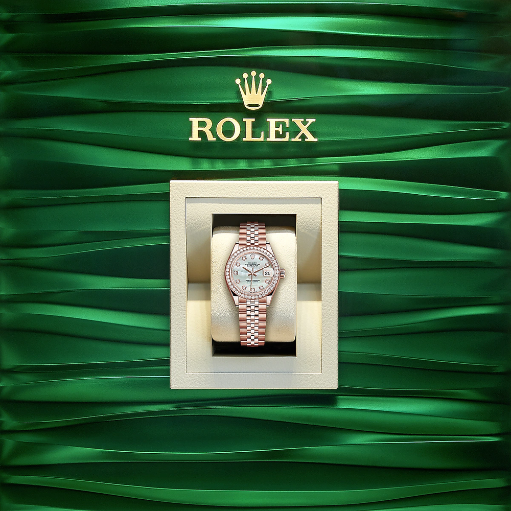 Lady-Datejust 28, 18kt Everose Gold and diamonds, Ref# 279135RBR-0019