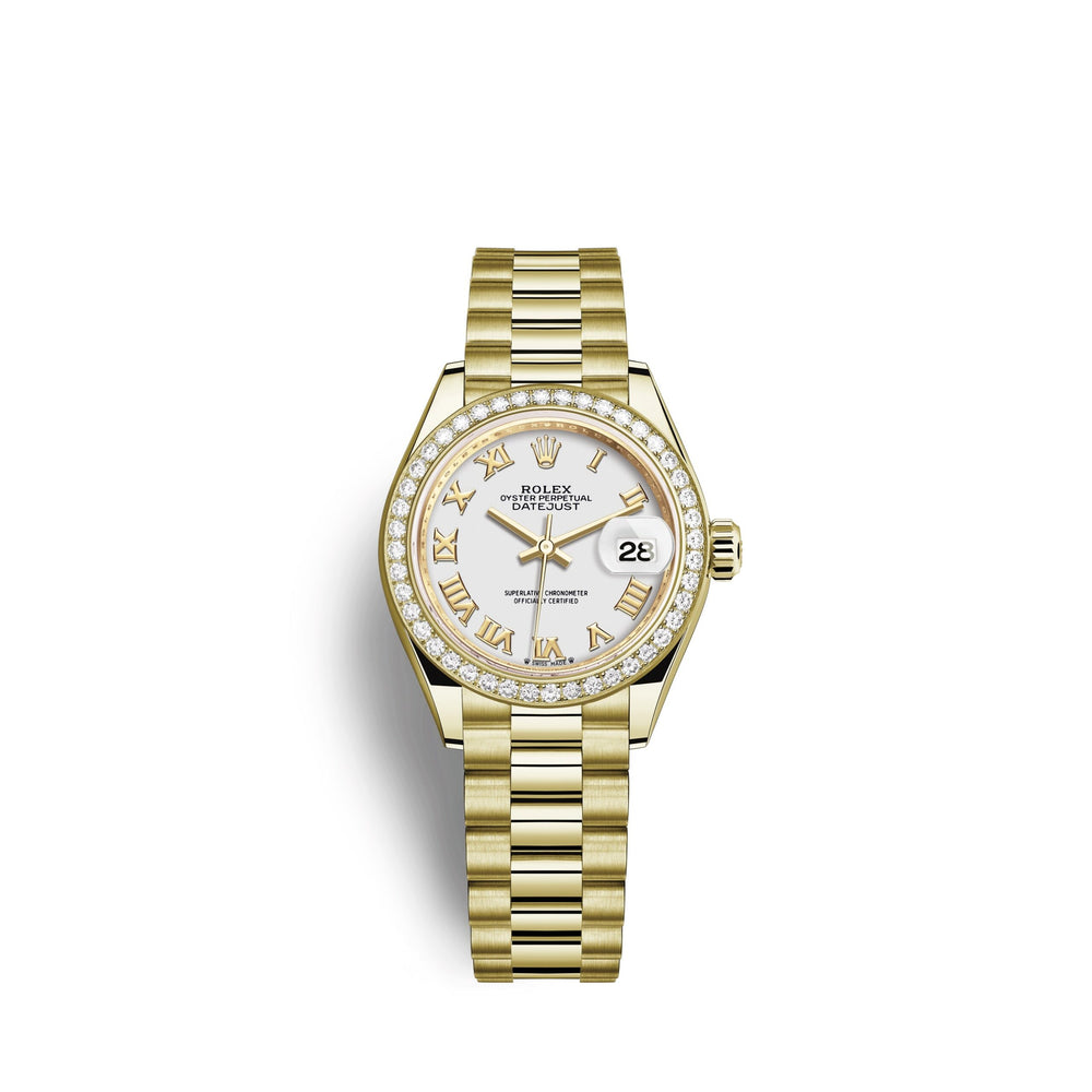 Lady-Datejust 28, 18kt Yellow Gold and diamonds, Ref# 279138RBR-0031