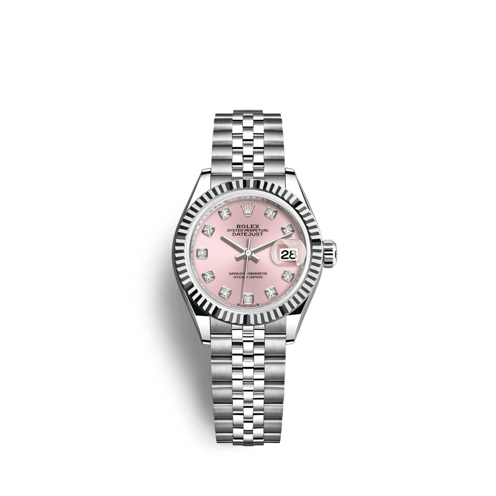 Lady-Datejust 28, Oystersteel and 18k White Gold, Ref# 279174-0003