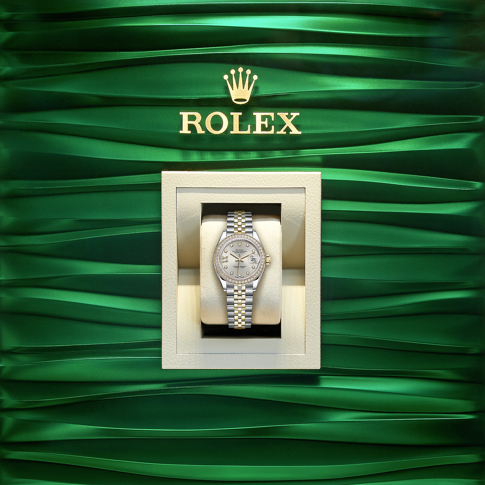 Lady-Datejust 28, Oystersteel and 18k Yellow Gold, Ref# 279383RBR-0003