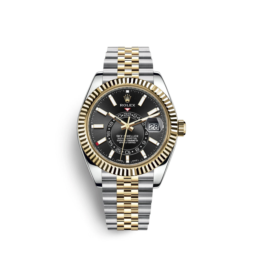 Sky-Dweller 42mm, Oystersteel and 18k Yellow Gold, Ref# 326933-0005