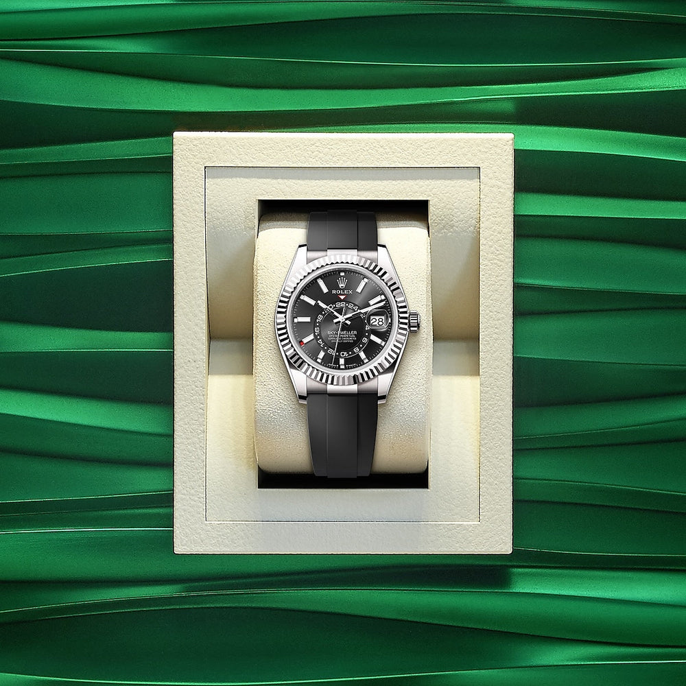 Sky-Dweller, 42mm, 18k White Gold, Ref# 336239-0002