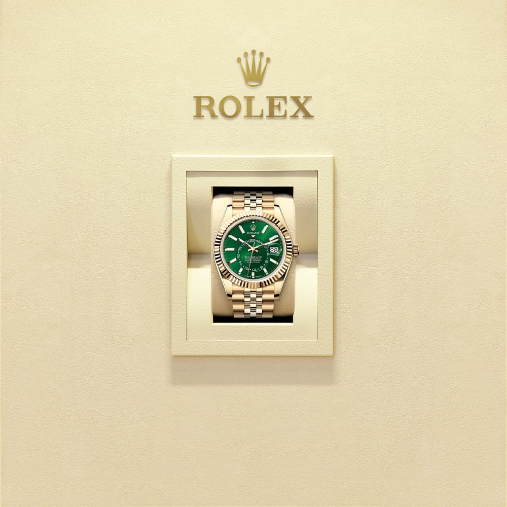 Unworn 2025, Sky-Dweller, 42mm, 18k Yellow Gold, Ref# 336938-0008, box & papers
