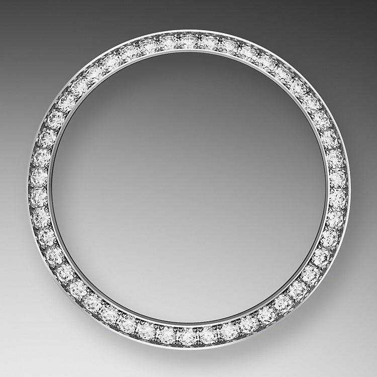 Datejust 31, Oystersteel, 18kt White Gold and diamonds, Ref# 278384RBR-0008