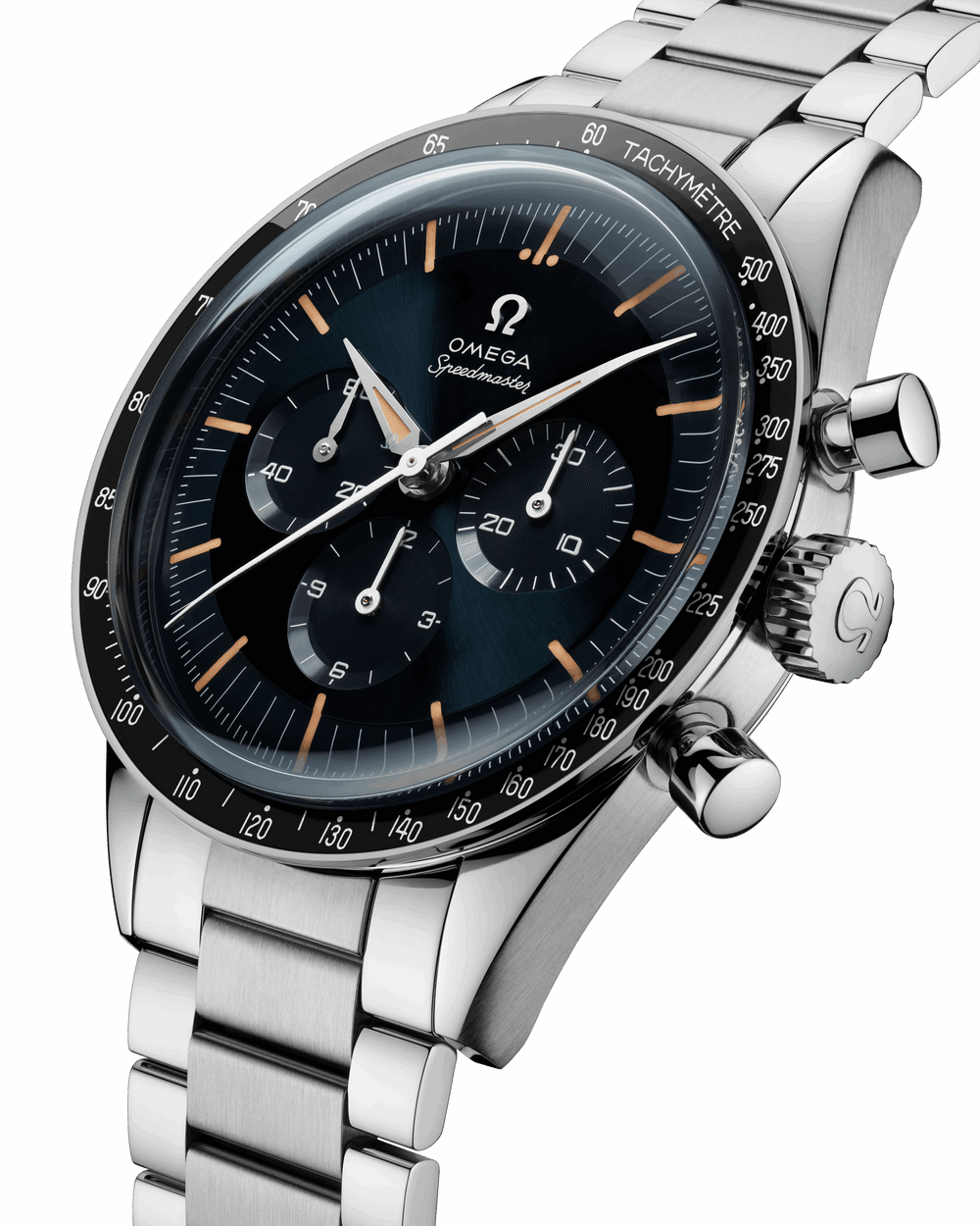 Unworn, Speedmaster First in Space, Co-Axial Chronograph, 39,7mm, Ref# 310.30.40.50.06.001, box and papers