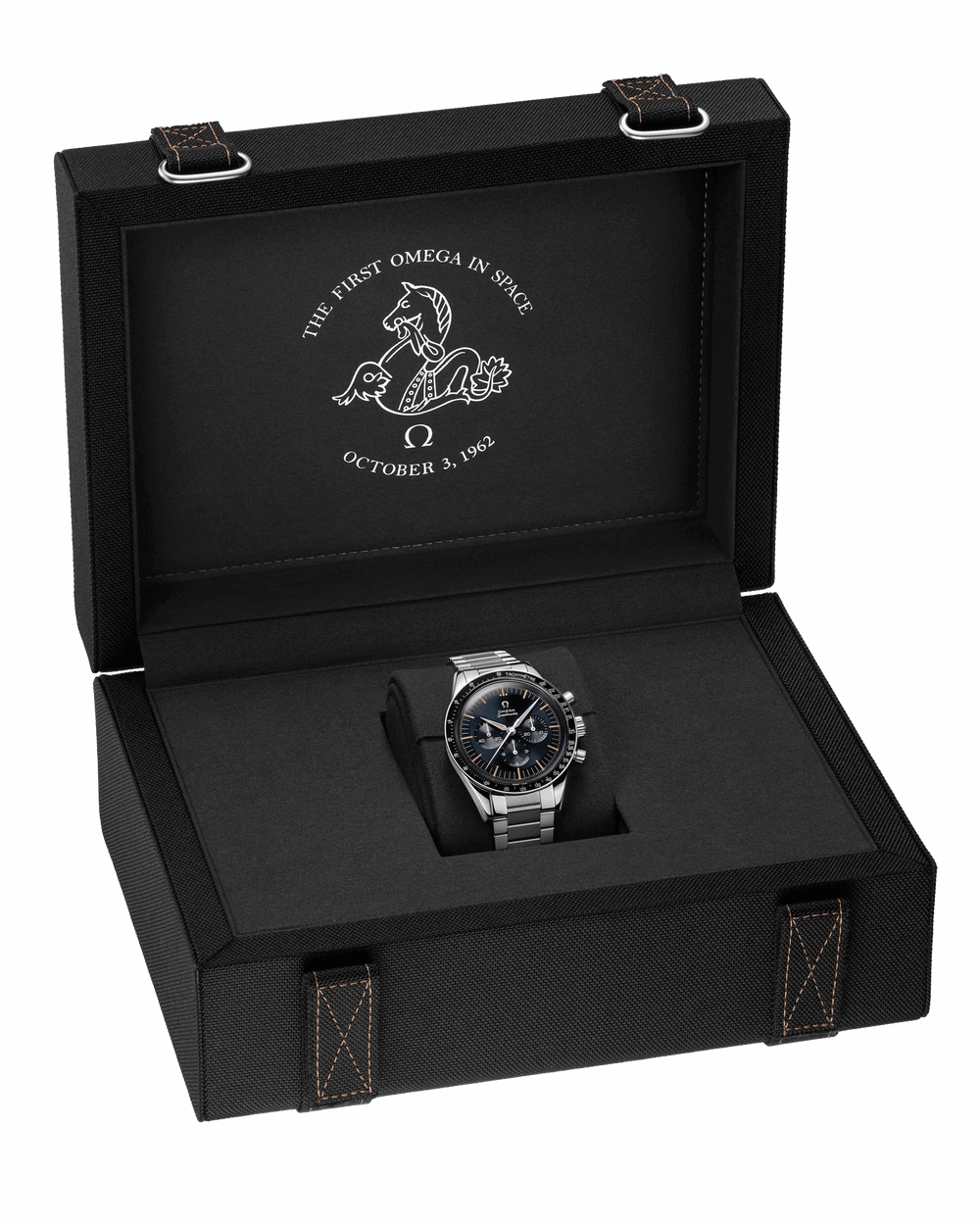 Unworn, Speedmaster First in Space, Co-Axial Chronograph, 39,7mm, Ref# 310.30.40.50.06.001, box and papers