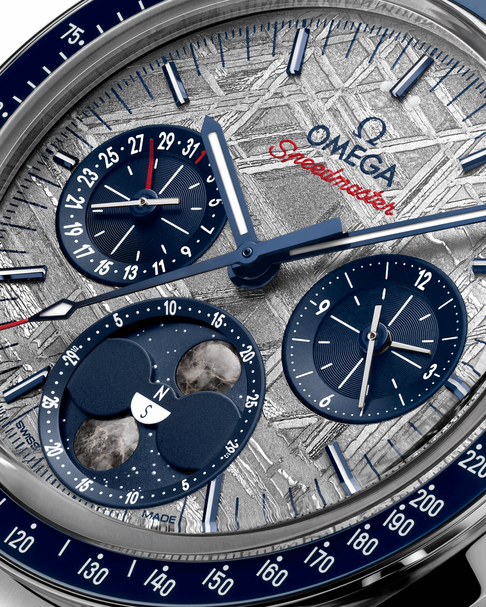 Unworn, Speedmaster Moonphase, Stainless Steel, Chronograph, 43 mm, Ref# 304.30.43.52.06.001, box and papers