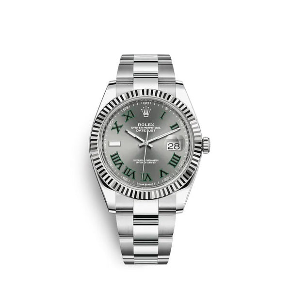 Datejust 41 Oystersteel and white gold Ref# 126334-0021