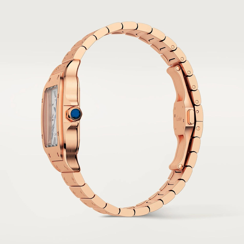 Unworn Santos, 18k Rose Gold, 35.1mm, Ref# WGSA0031, box and papers