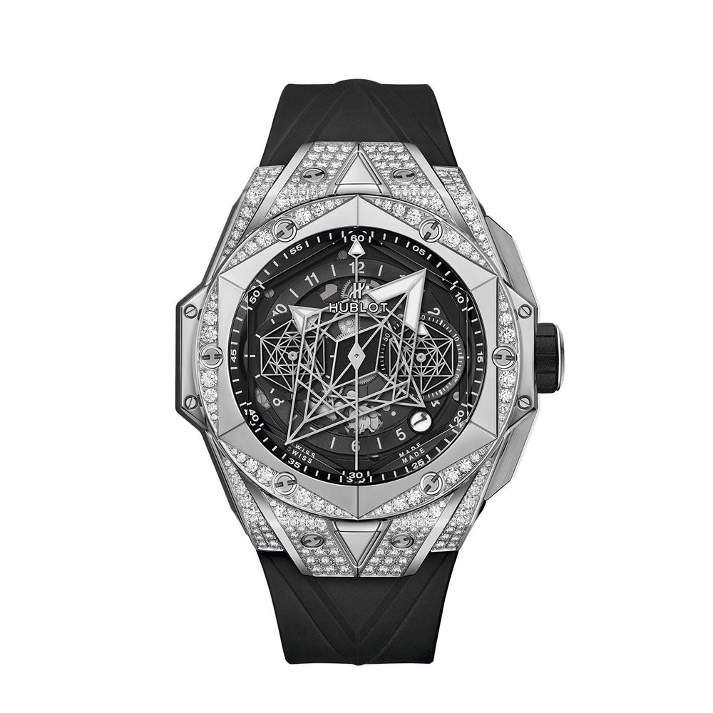 Big Bang SANG BLEU II TITANIUM PAVÉ Ref# 418.NX.1107.RX.1604.MXM20